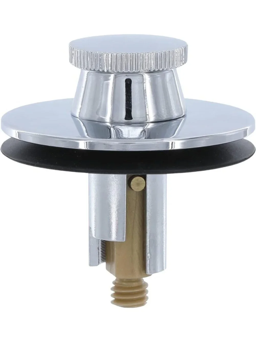 Chrome Lift & Turn Bathtub Drain Stopper - Easy Install, Durable & Stylish